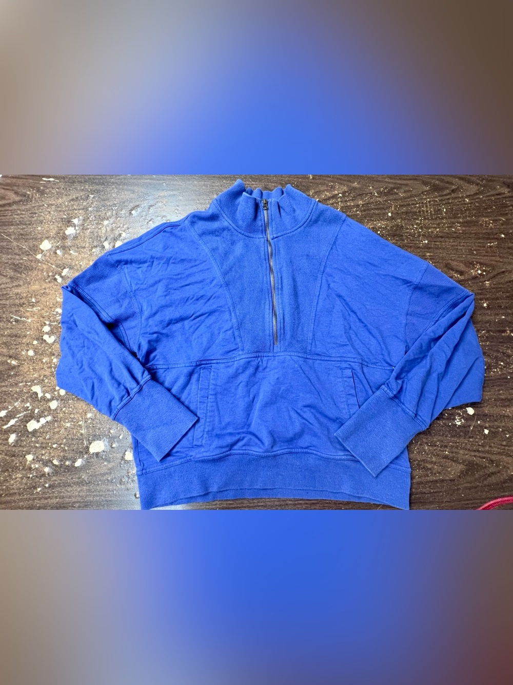 FP Movement Adeline Half Zip Pullover Purple Blue Large Free People